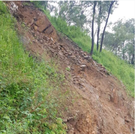 Landslip 3 – above post event photos