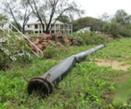 post event photos demonstrating location, nature and extent of event damage to stormwater infrastructure 