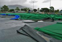 Damaged outdoor recreation fields